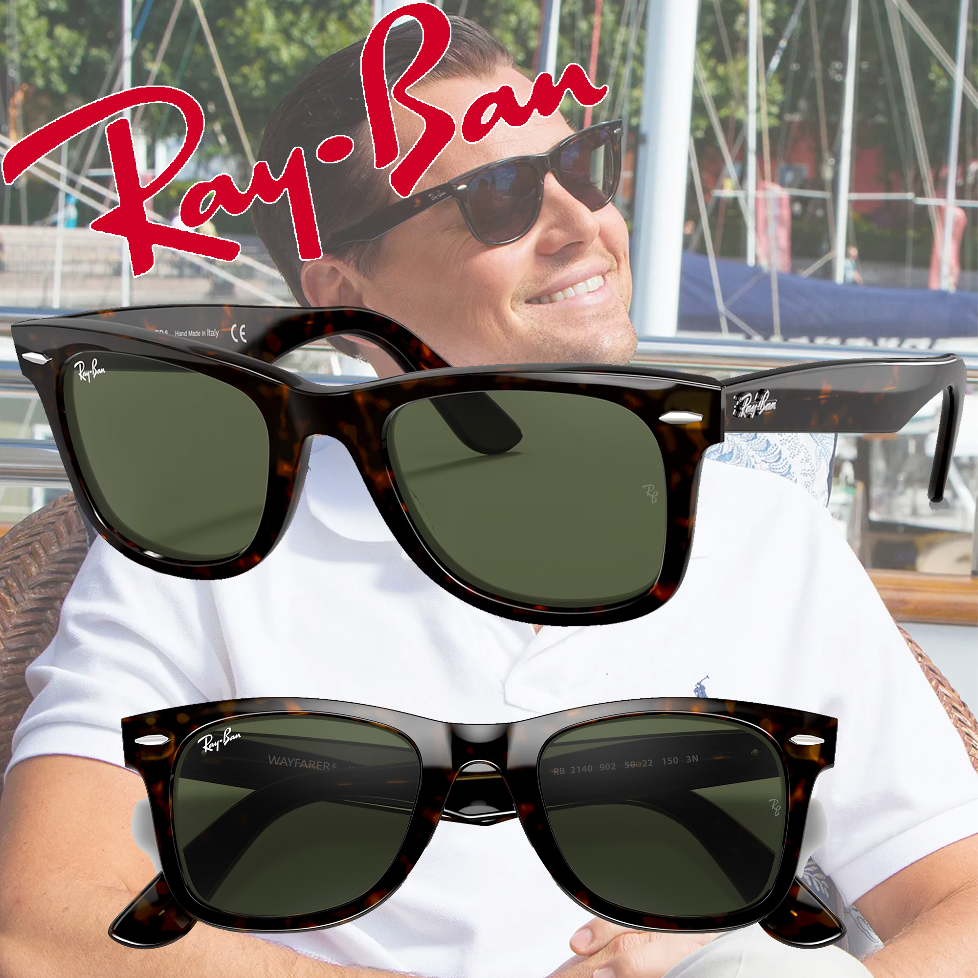 RayBan Original Wayfarer Sunglasses - Colour Choice - Apex 66